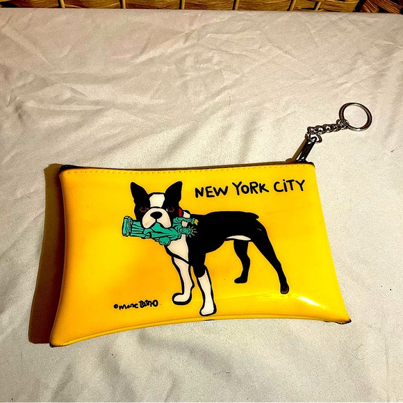 Marc Tetro Handbags - Mark Tetro Boston Terrier NYC Keychain Pouch